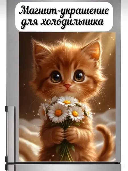 Магнит на холодильник Рыженький котенок