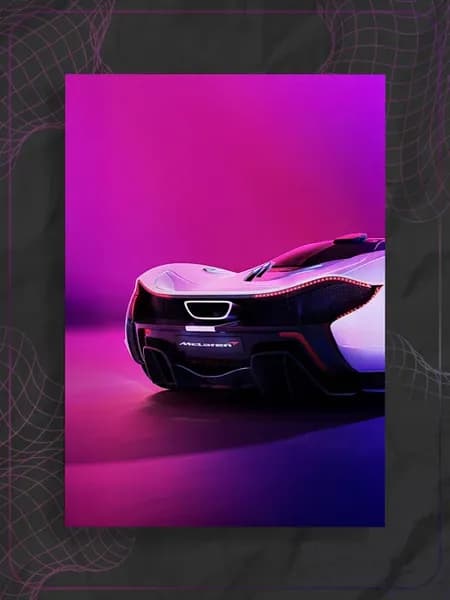 Постер машина "McLaren"