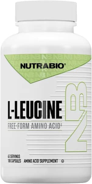 NutraBio L-лейцин - оптимальная аминокислота для роста и восстановления мышц - лейцин в свободной форме