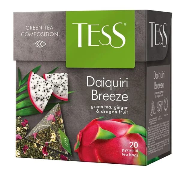 Tess Чай зеленый Daiquiri Breeze, 20 пирамидок по 1,8 г