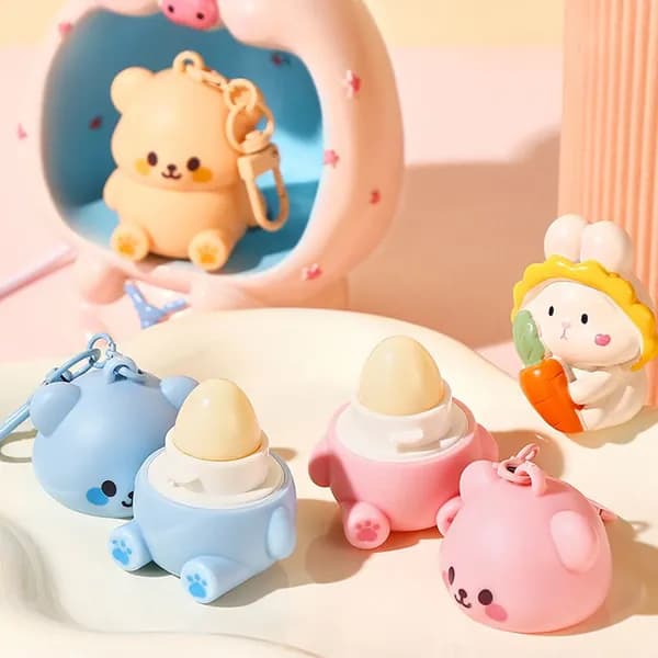Губная помада Cute Bear Fruit Увлажняет и предотвращает сухость, Растрескивание и шелушение