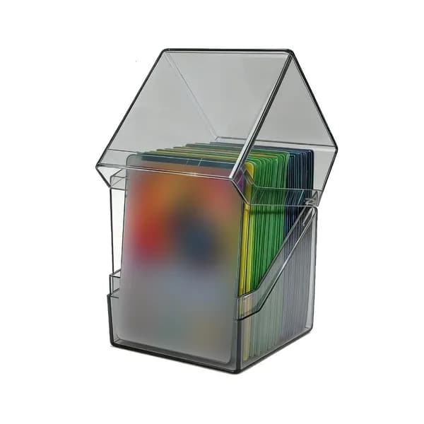 Прозрачный акриловый бокс для хранения игровых карт, Transparent gray