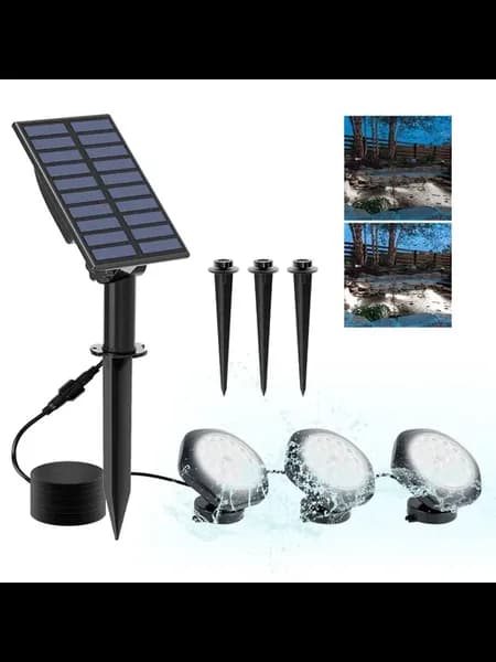 Подводные солнечные фонари T-SUNRISE 54 LED 6000K 3000K для