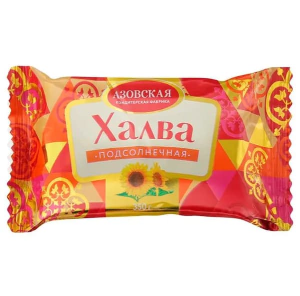 Азовская кондитерская фабрика Халва подсолнечная,350 г//