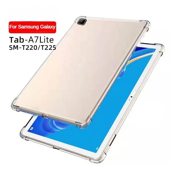 Прозрачный чехол для Samsung Galaxy Tab A7 Lite 8.7 дюймов,Совместимость Galaxy Tab A7 lite 8,7 дюйма,SM-T220/SM-T225 8,7дюйма с антиударным аэроамбушюром,силиконовая мягкая TPU-оболочка для планшетов