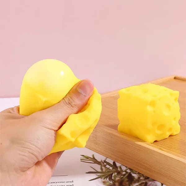 Игрушка для выжимания желтого сыра, выдавливания сыра