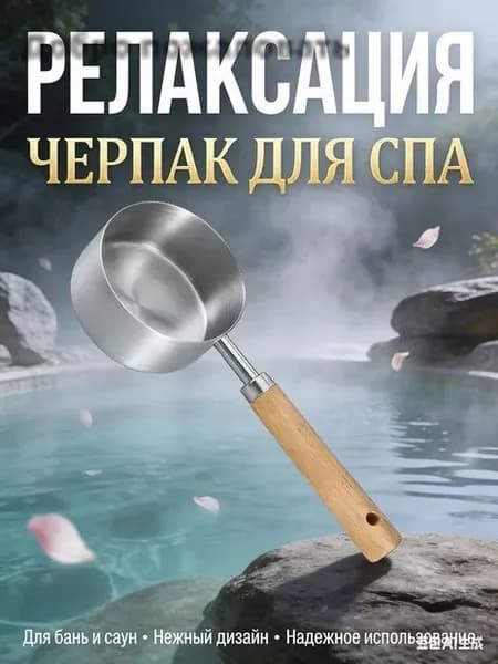 Бондарное изделие для бани Обливное устройство, 0.125 л