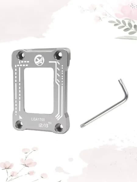 Крепежная скоба для коррекции изгиба процессора LGA1700 LGA1800, задняя панель, Серебро