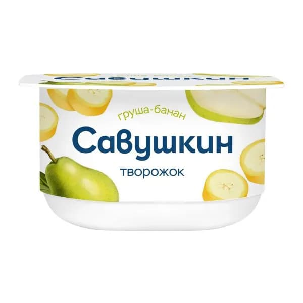 Паста творожная Савушкин груша банан 3.5% 120г