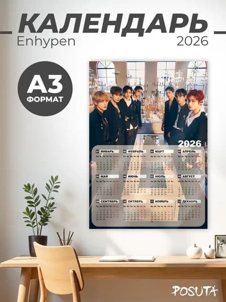 Календарь k-pop Enhypen на 2026 год