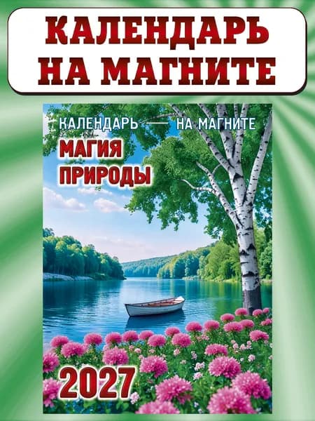 Календарь отрывной на магните 2027, "Магия природы"