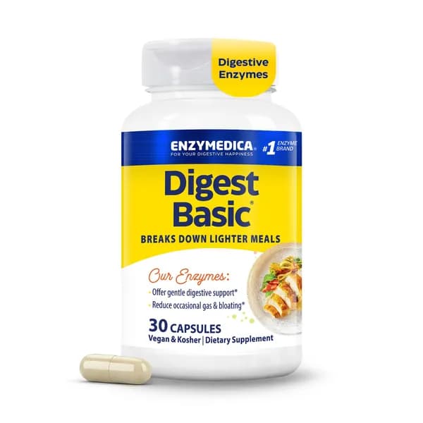 Enzymedica Digest Basic - Пищеварительная добавка для мужчин и женщин, 30 капсул