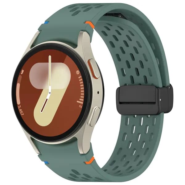 Силиконовый ремешок для Samsung Galaxy Watch 7 6 5 4 FE 40 мм 44 мм, магнитная пряжка для Samsung Watch 6 Classic/5Pro