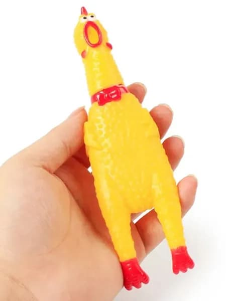 Игрушка курица пищалка, для собак "Shrilling Chicken" 15см.