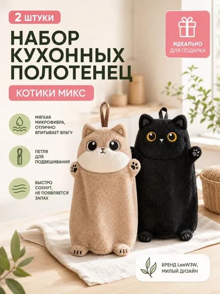 Полотенце кухонное, 2шт