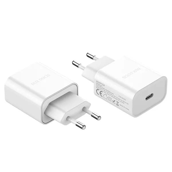 Сетевое зарядное устройство 20W Dux Ducis, C50 series, Type-C белое