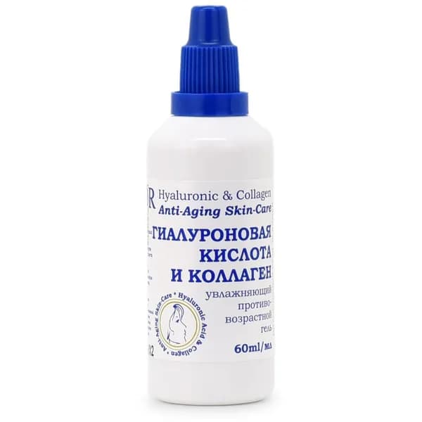 Гель для лица Dnc Гиалуроновая кислота и коллаген, увлажняющий и противовозрастной, 60мл