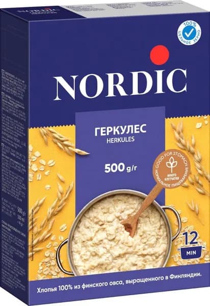 Хлопья Nordic Геркулес 500г