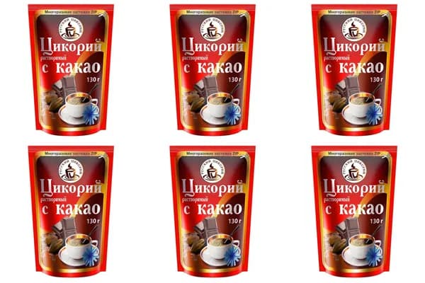 Русский цикорий Цикорий С какао, растворимый, 130 г, 6 уп