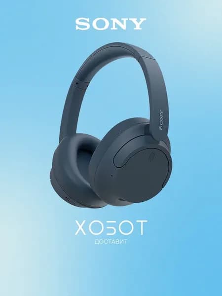 Наушники WH-CH720N беспроводные (Bluetooth) с микрофоном