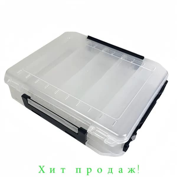 Бокс, коробка рыболовная двухсторонняя для воблеров, раттлинов и блёсен
