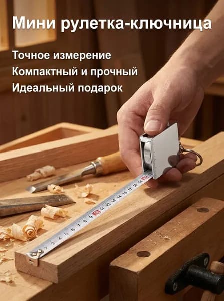 Измерительная рулетка Брелок 1м x 6мм