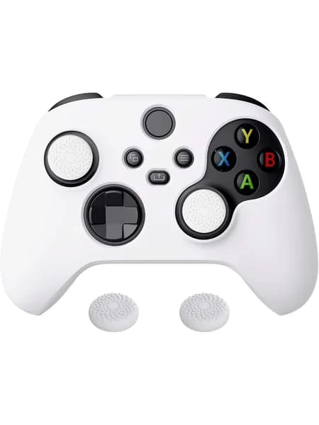 PlayVital силиконовый чехол Black Pure Series для контроллера Xbox Series X, противоскользящий мягкий защитный чехол, накладки на стики, для Xbox Core Wireless Controller