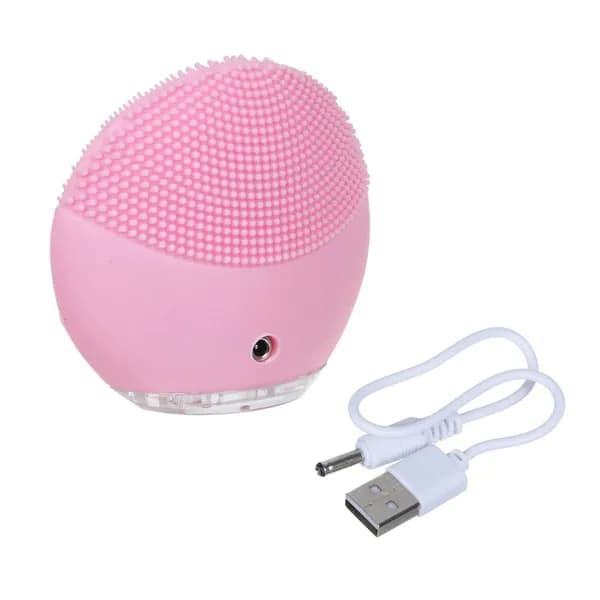 Прибор для массажа и очищения лица SILAPRO 8 режимов 7.5x8см, силикон, USB, 150mAh, массажер электрический для кожи лица и тела
