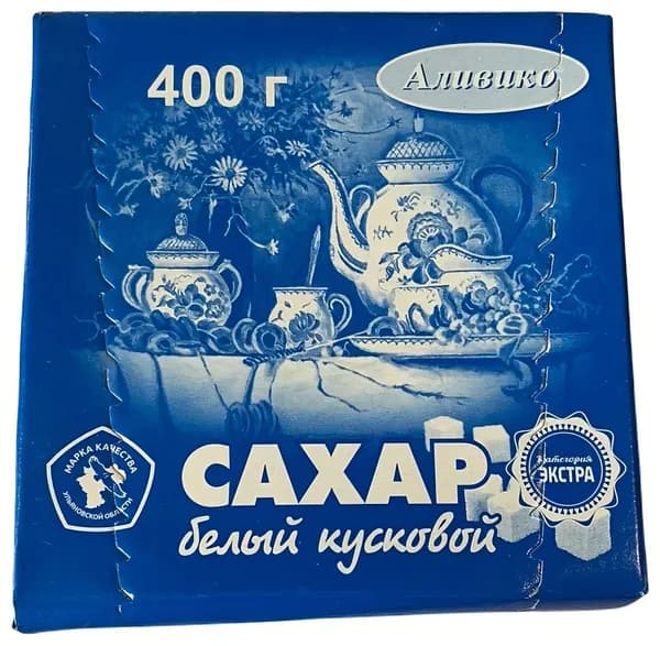 Сахар кусковой Аливико белый, 400 г