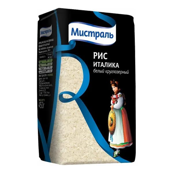 Рис Мистраль Италика круглозерный 500 г