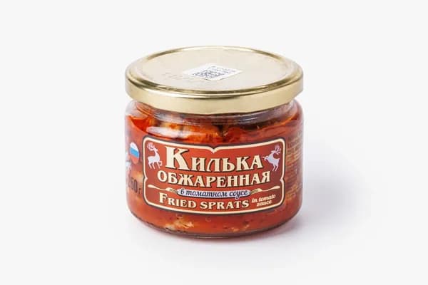 Килька каспийская обжаренная в томатном соусе ст/б, 260 г
