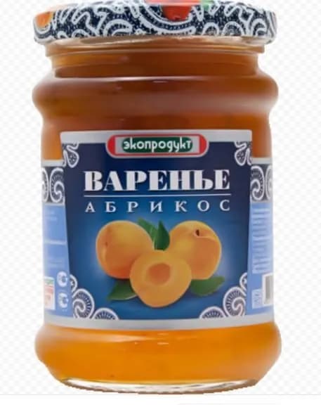 Варенье десертное Экопродукт абрикос, 325 г