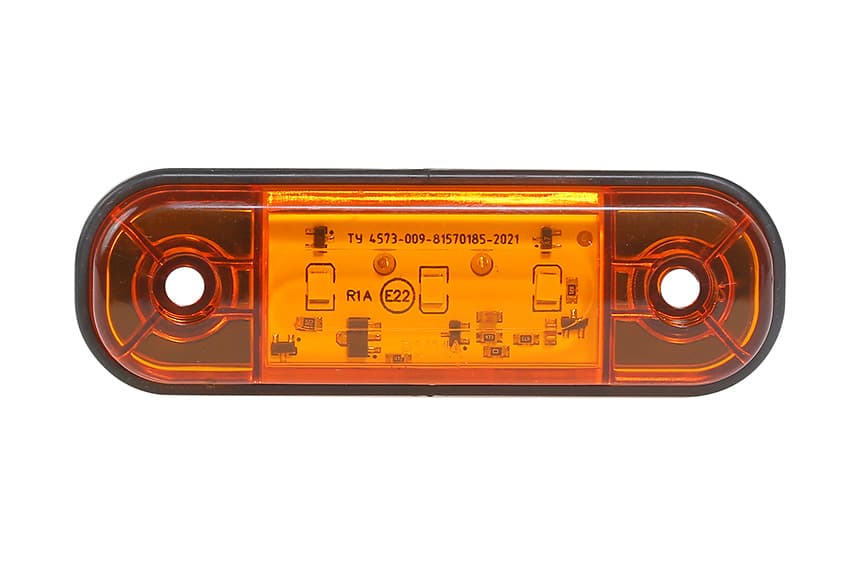 Указатель габарита желтый 3LED (12/24В)