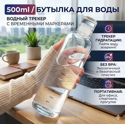 Спортивная бутылка, 500 мл