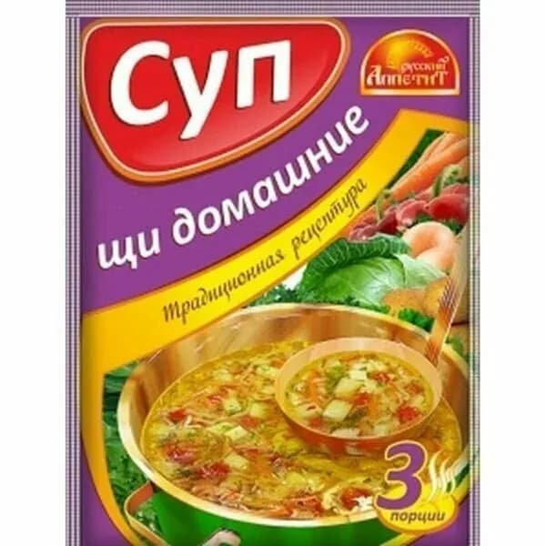 Русский аппетит Суп быстрого приготовления, щи, 50 г