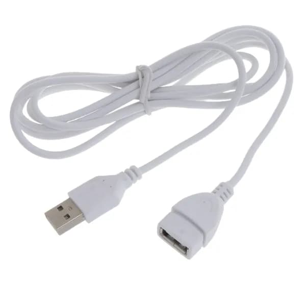 Белый USB-кабель-удлинитель от мужчины к женщине длиной 1,5 м 5 футов