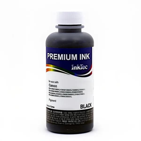Чернила для Canon GX3040, GX4040, GX5040, GX6040, GX7040, GX6540, GX6550, GX7050, GX6050, GI-46BK, GI-56BK, InkTec Black черные пигментные 100 мл