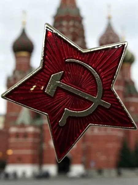 Знак "Красноармейская кокарда". Металлический значок. На цанге