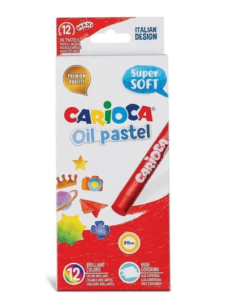 Масляная пастель Carioca MAXI 12 цветов, Carioca 43277