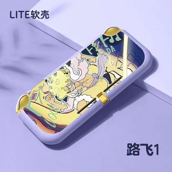 Чехол для Switch OLED One Piece с жестким корпусом, окрашенный узор, защитный , разделенный жесткий корпус