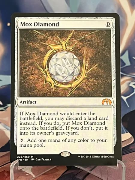 Магия сбора прокси-карт Высококачественные нефольговые карты Mox Diamond TPR #228