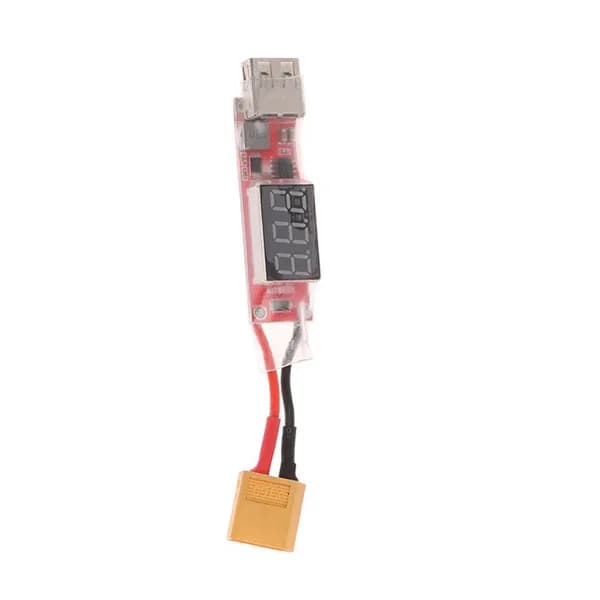 Адаптер USB для зарядки с аккумулятора 2S-6S - преобразователь литий-полимерного аккумулятора/дисплей напряжения, разъем XT60