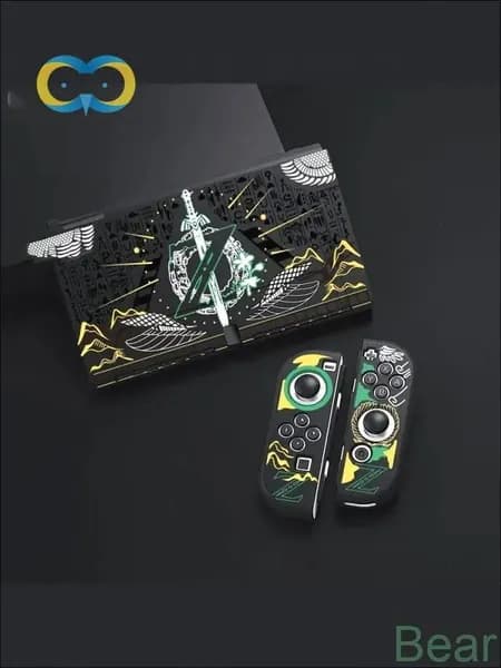 Силиконовый защитный чехол на игровую приставку Nintendo Switch Oled, мягкий чехол из TPU ZELDA