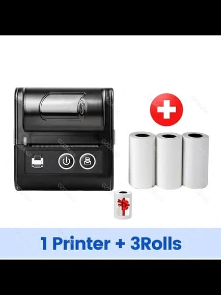Беспроводной термопринтер 58 мм US Plug, Black add 3
