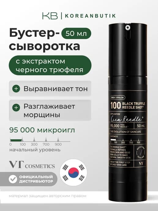 Бустер-сыворотка с микроиглами и чёрным трюфелем Корея