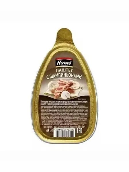 Паштет свиной Hame с шампиньонами 105 г