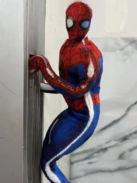 Гибкая фигурка Человека-Паука с проволочным каркасом, герой Marvel, забавный декор для рабочего стола