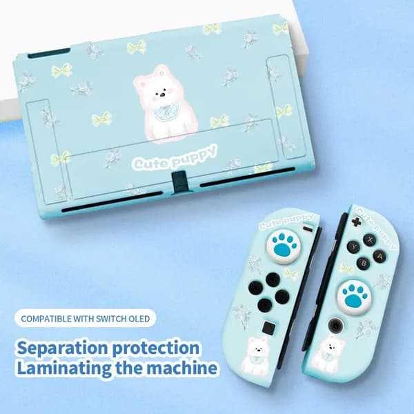 Защитный чехол для игровой консоли Switch, портативный силиконовый раздельный защитный чехол, защитный чехол для OLED-версии.