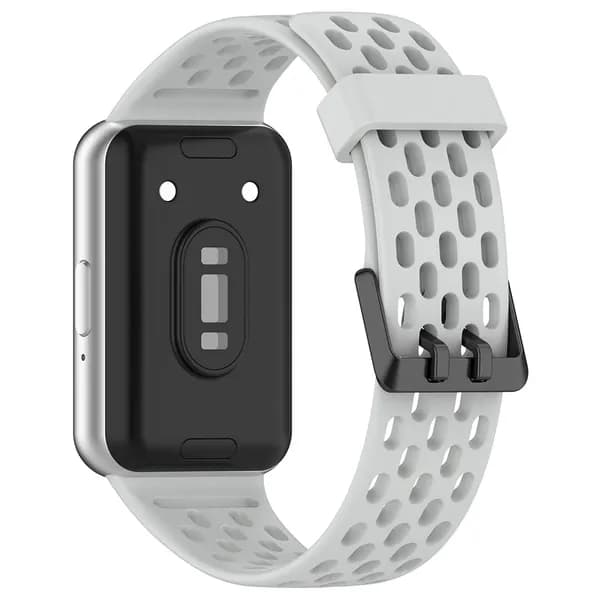 Силиконовый ремешок для Samsung Galaxy Fit3 SM-R390 с двойной металлической пряжкой и перфорацией