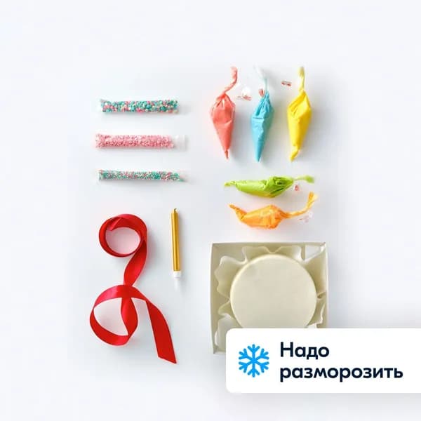 Набор с бенто тортом Сладкий шедевр 310 г, Ozon fresh, замороженный